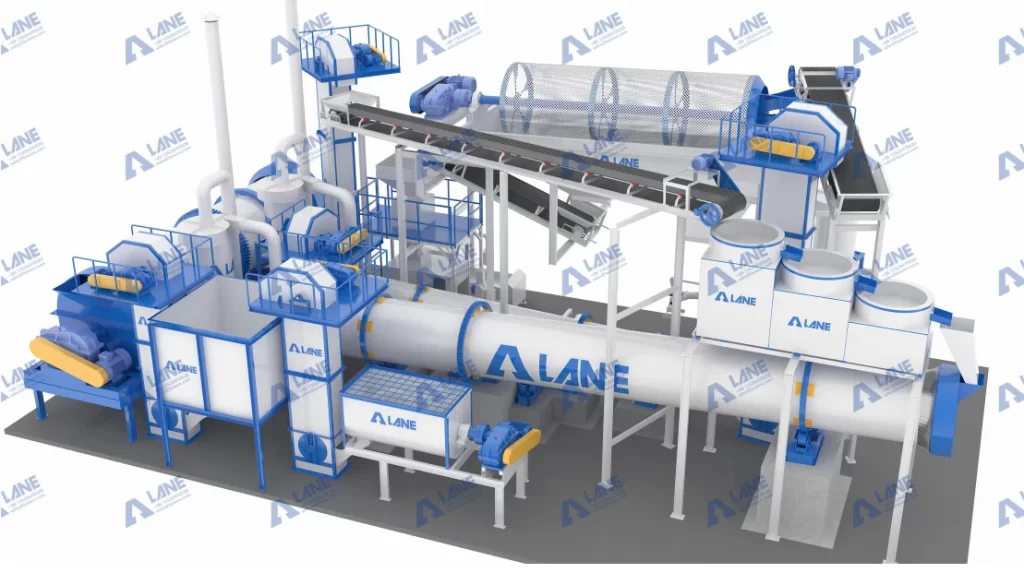 خط إنتاج الأسمدة العضوية