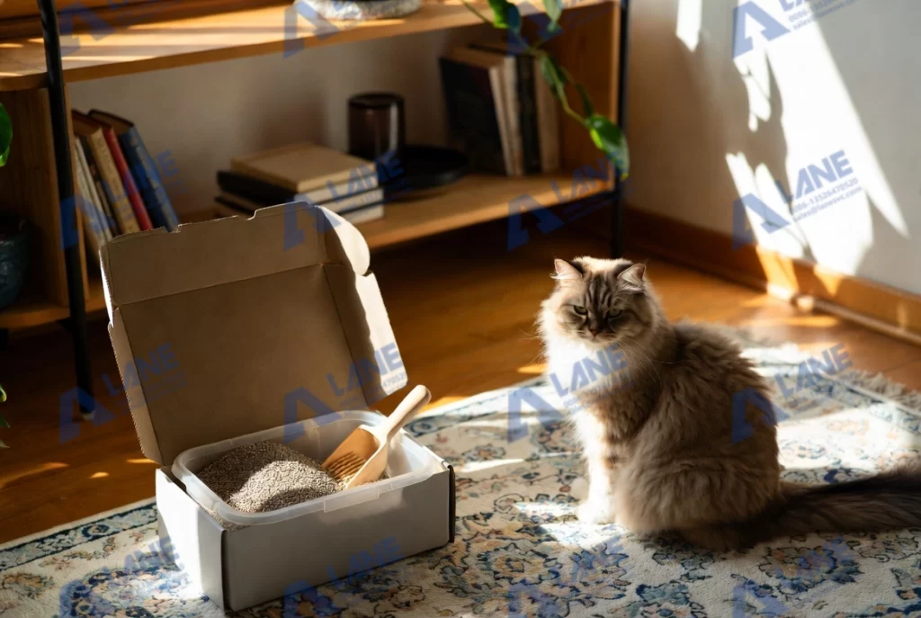 منشأة إنتاج رمال القطط الجاهزة للتشغيل