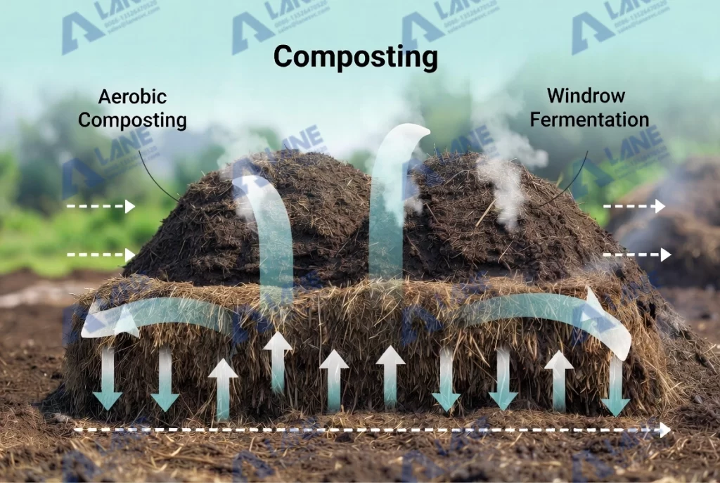 إنتاج السماد العضوي من روث الأبقار