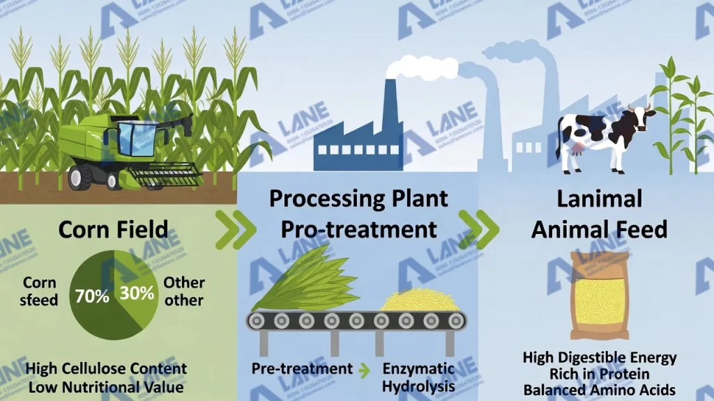 تقنية معالجة سيقان الذرة للأعلاف